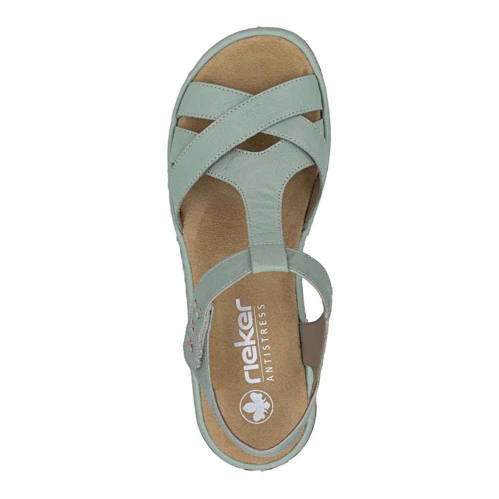 detail Dámské sandály RIEKER 65919-52 zelená S6