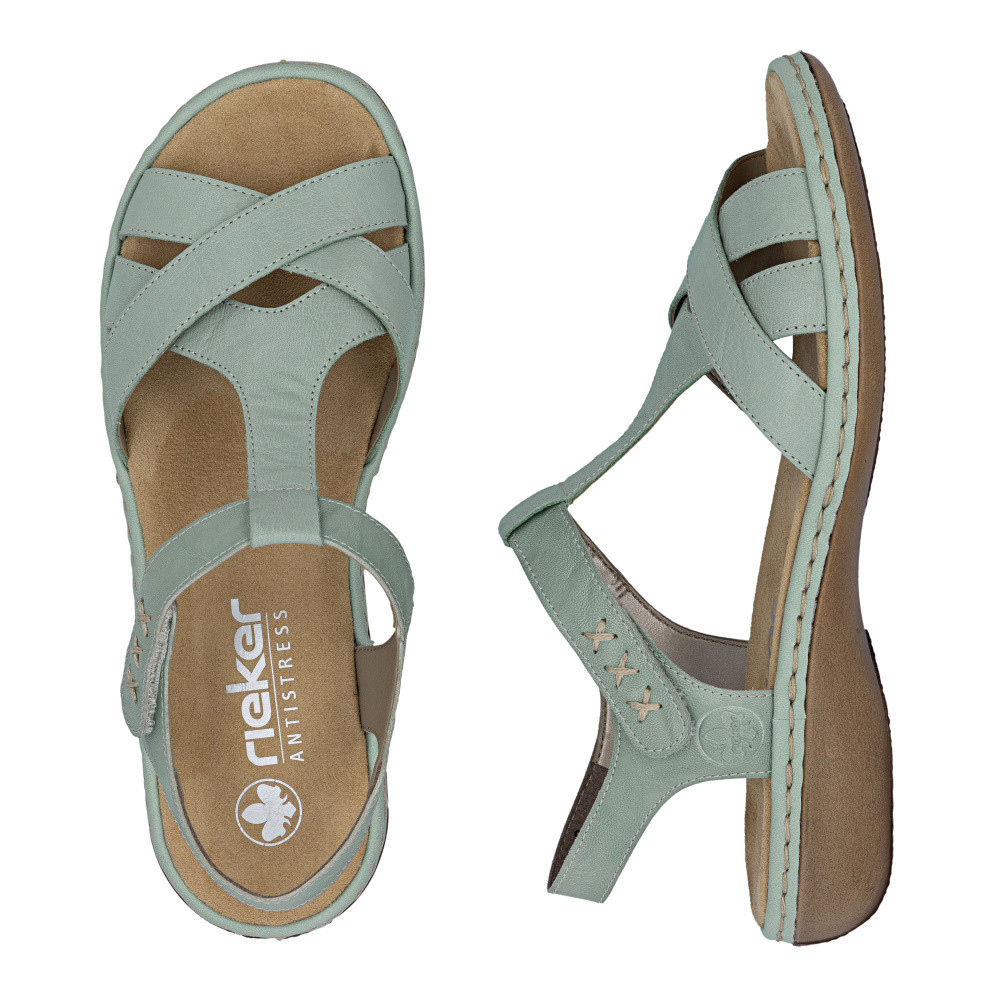 detail Dámské sandály RIEKER 65919-52 zelená S6