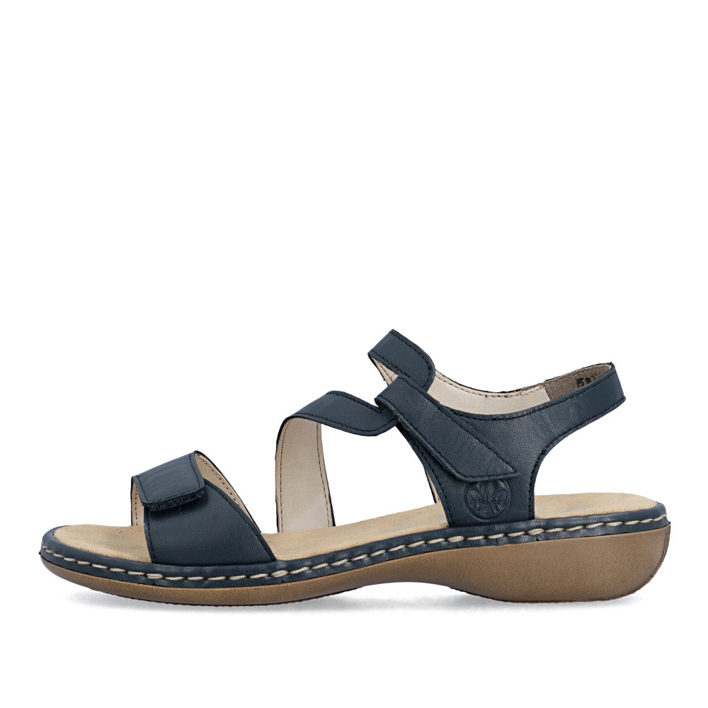 detail Dámské sandály RIEKER 659C7-16 modrá S6