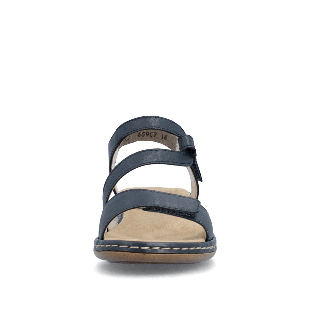 detail Dámské sandály RIEKER 659C7-16 modrá S6
