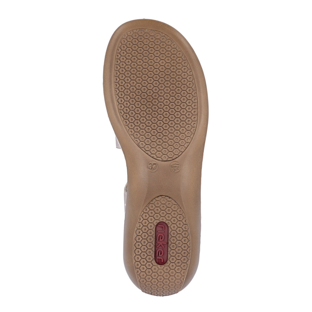 detail Dámské sandály RIEKER 659C7-89 zlatá S6