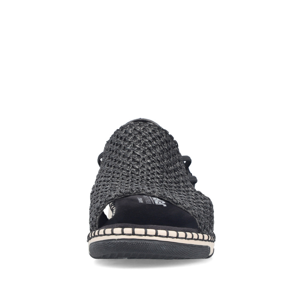 detail Dámské sandály RIEKER 66241-00 černá S6