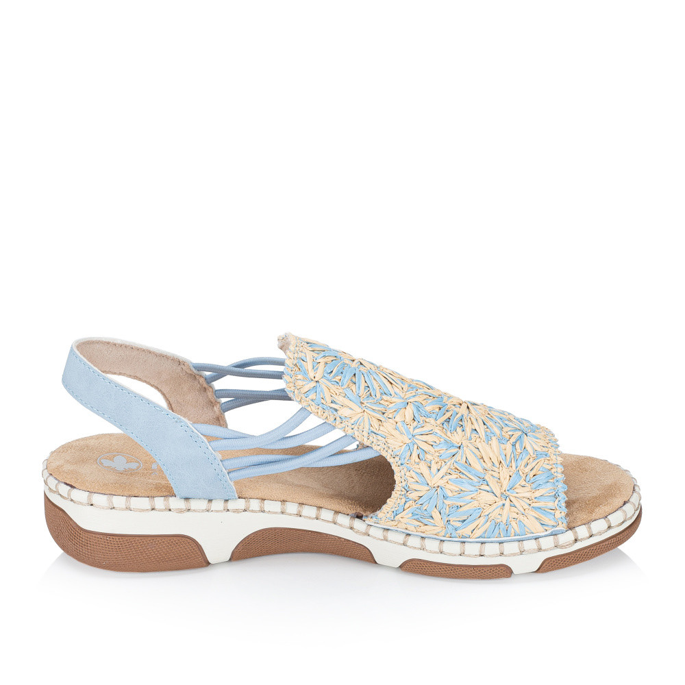 detail Dámské sandály RIEKER 66248-10 modrá S6