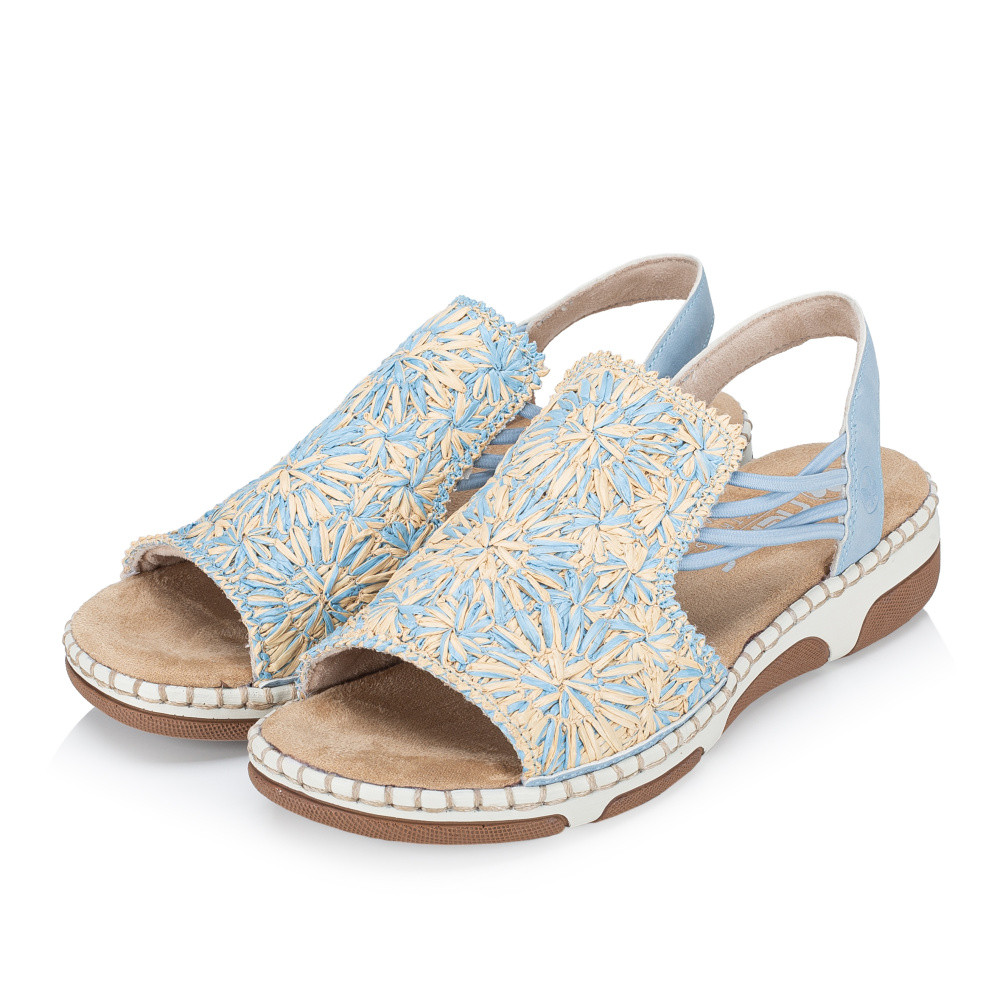 detail Dámské sandály RIEKER 66248-10 modrá S6