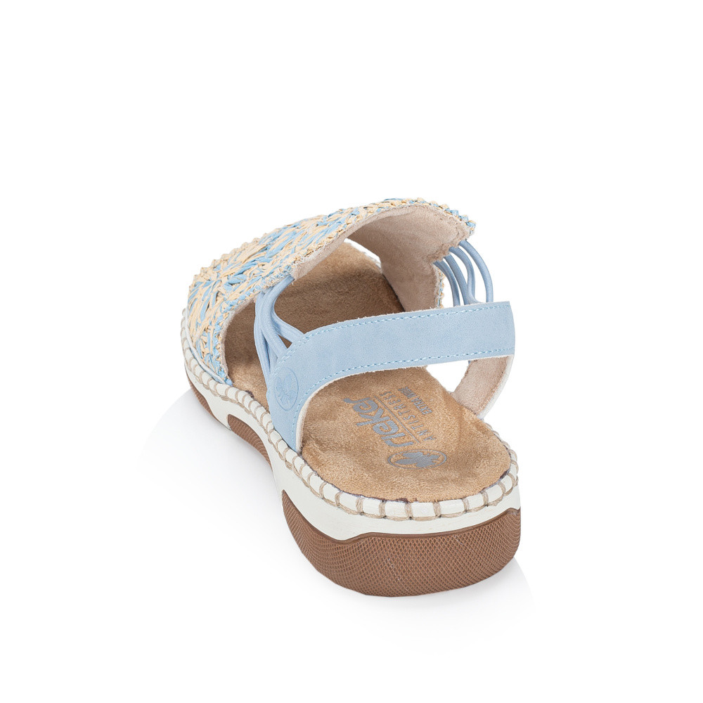 detail Dámské sandály RIEKER 66248-10 modrá S6