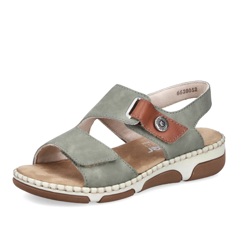 detail Dámské sandály RIEKER 66280-52 zelená S6