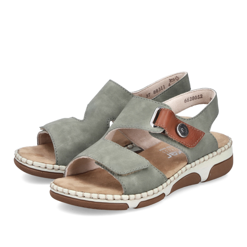 detail Dámské sandály RIEKER 66280-52 zelená S6