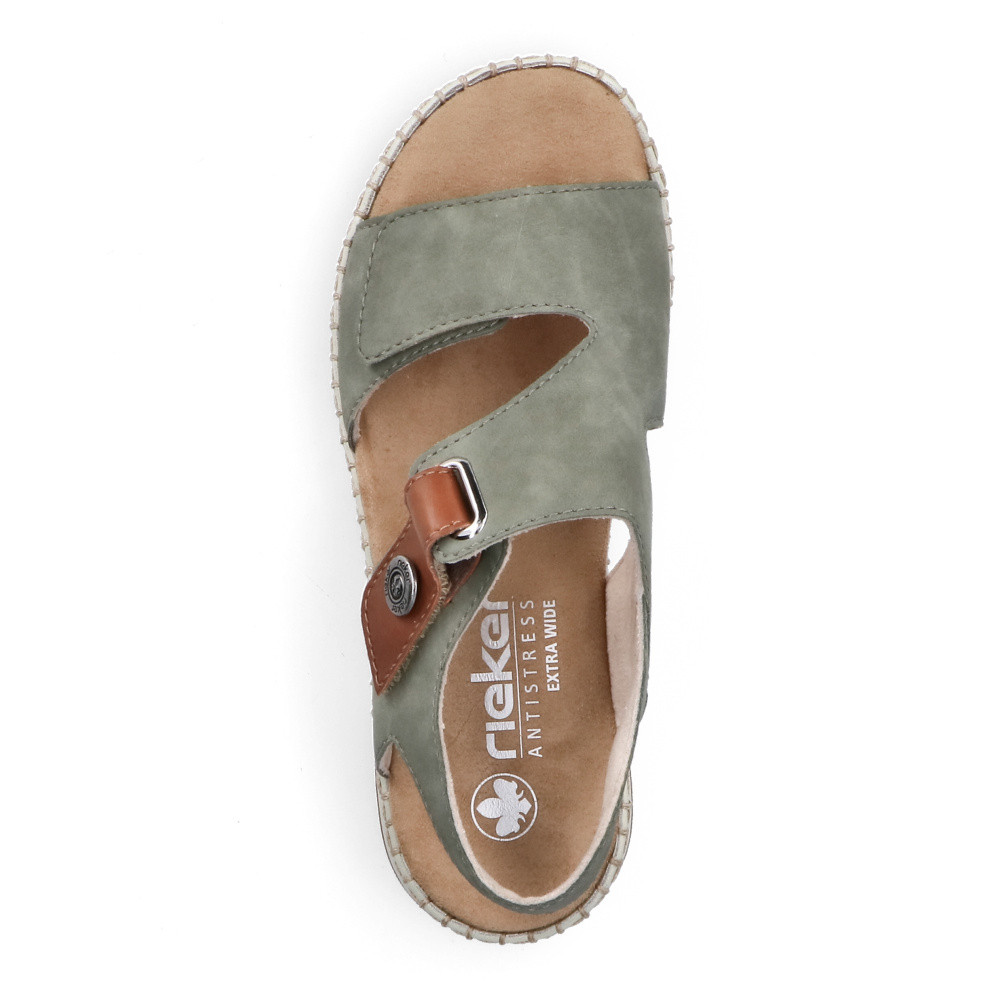 detail Dámské sandály RIEKER 66280-52 zelená S6