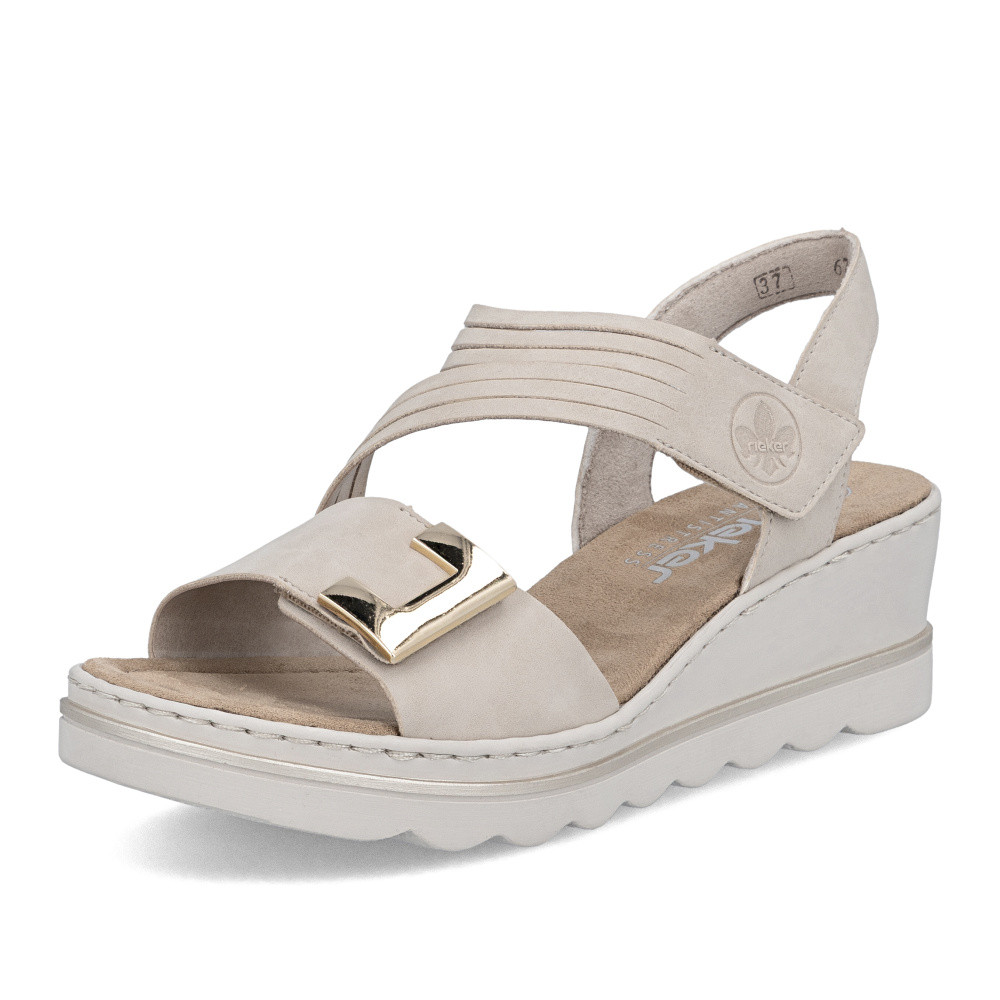 detail Dámské sandály RIEKER 67410-62 béžová S6