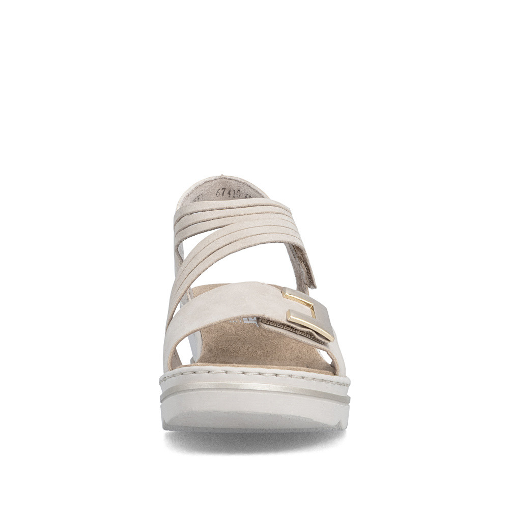 detail Dámské sandály RIEKER 67410-62 béžová S6