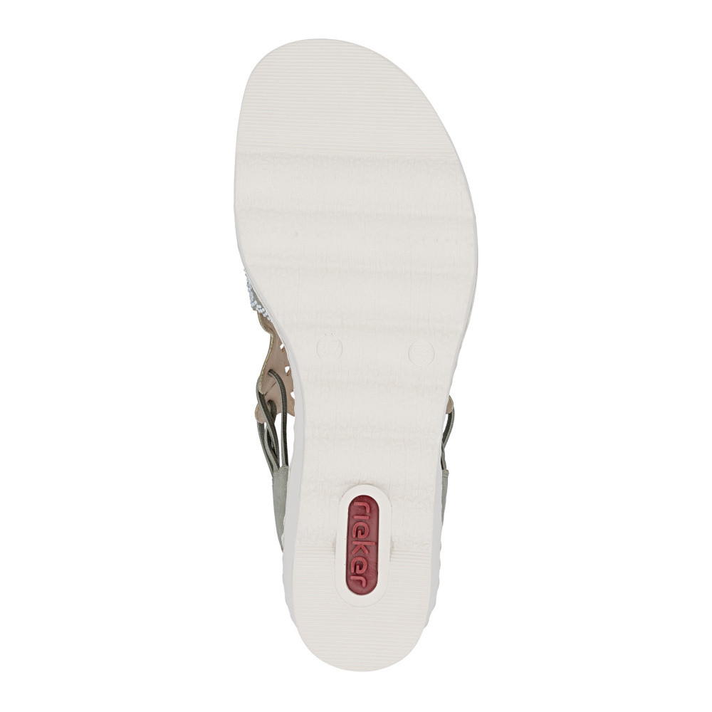 detail Dámské sandály RIEKER 67465-52 zelená S6