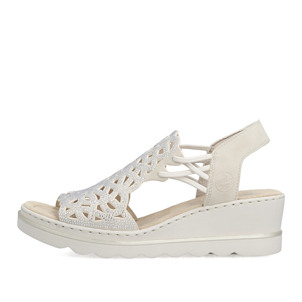 detail Dámské sandály RIEKER 67465-62 béžová S6