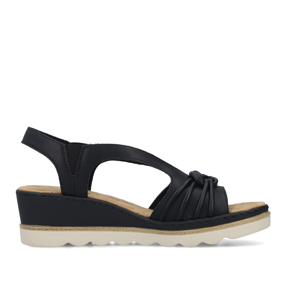 detail Dámské sandály RIEKER 67471-00 černá S6