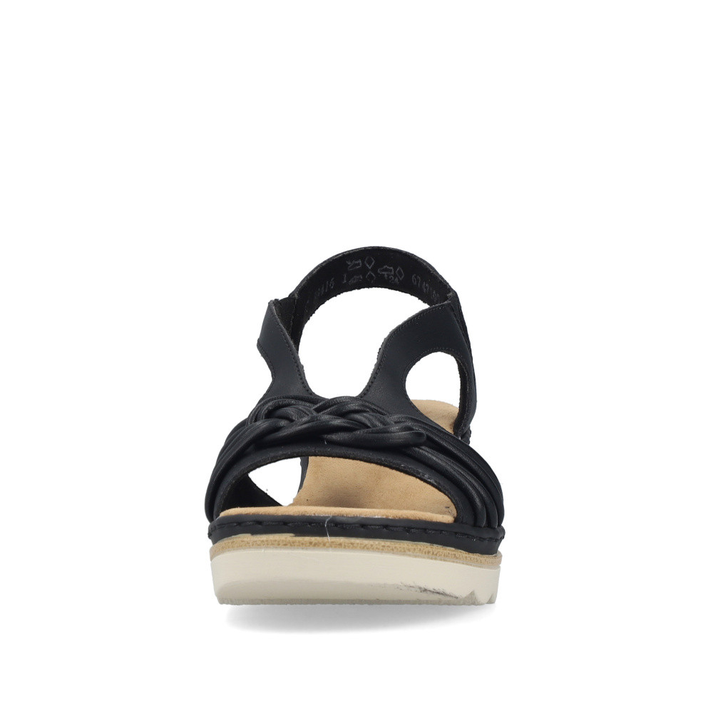 detail Dámské sandály RIEKER 67471-00 černá S6