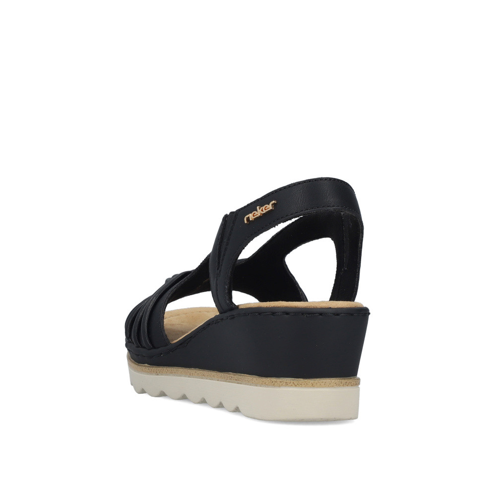 detail Dámské sandály RIEKER 67471-00 černá S6