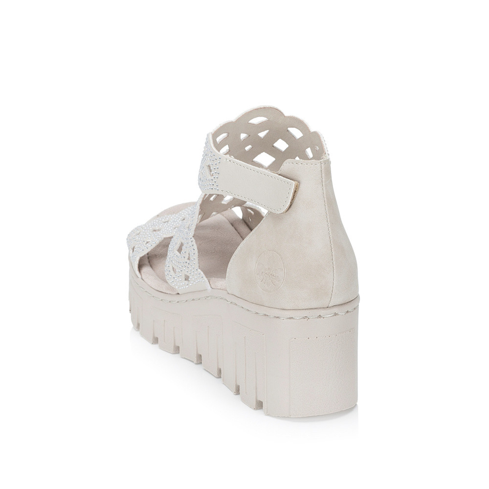 detail Dámské sandály RIEKER 68052-62 béžová S6