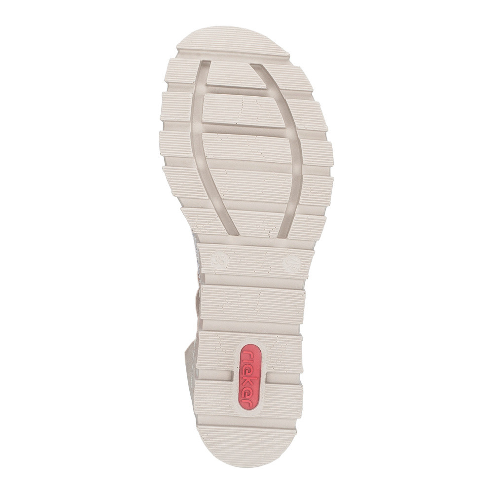 detail Dámské sandály RIEKER 68052-62 béžová S6