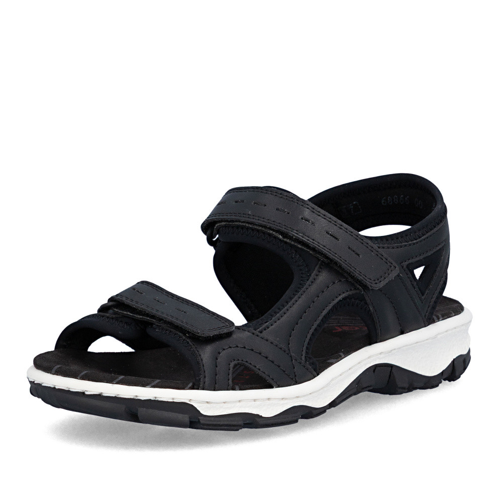 detail Dámské sandály RIEKER 68866-00 černá S6