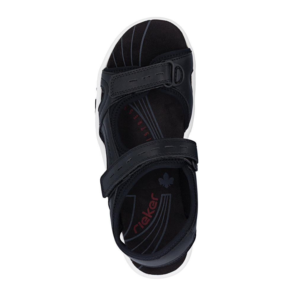 detail Dámské sandály RIEKER 68866-00 černá S6