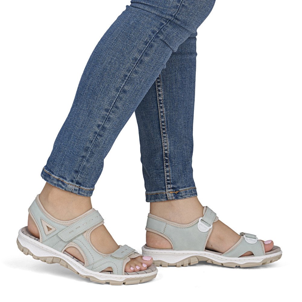 detail Dámské sandály RIEKER 68866-52 zelená S6