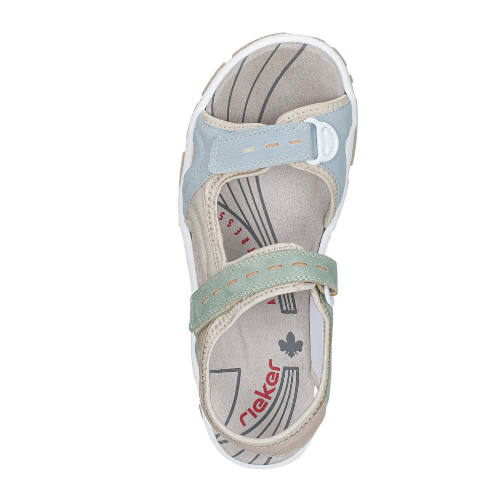 detail Dámské sandály RIEKER 68866-94 modrá S6