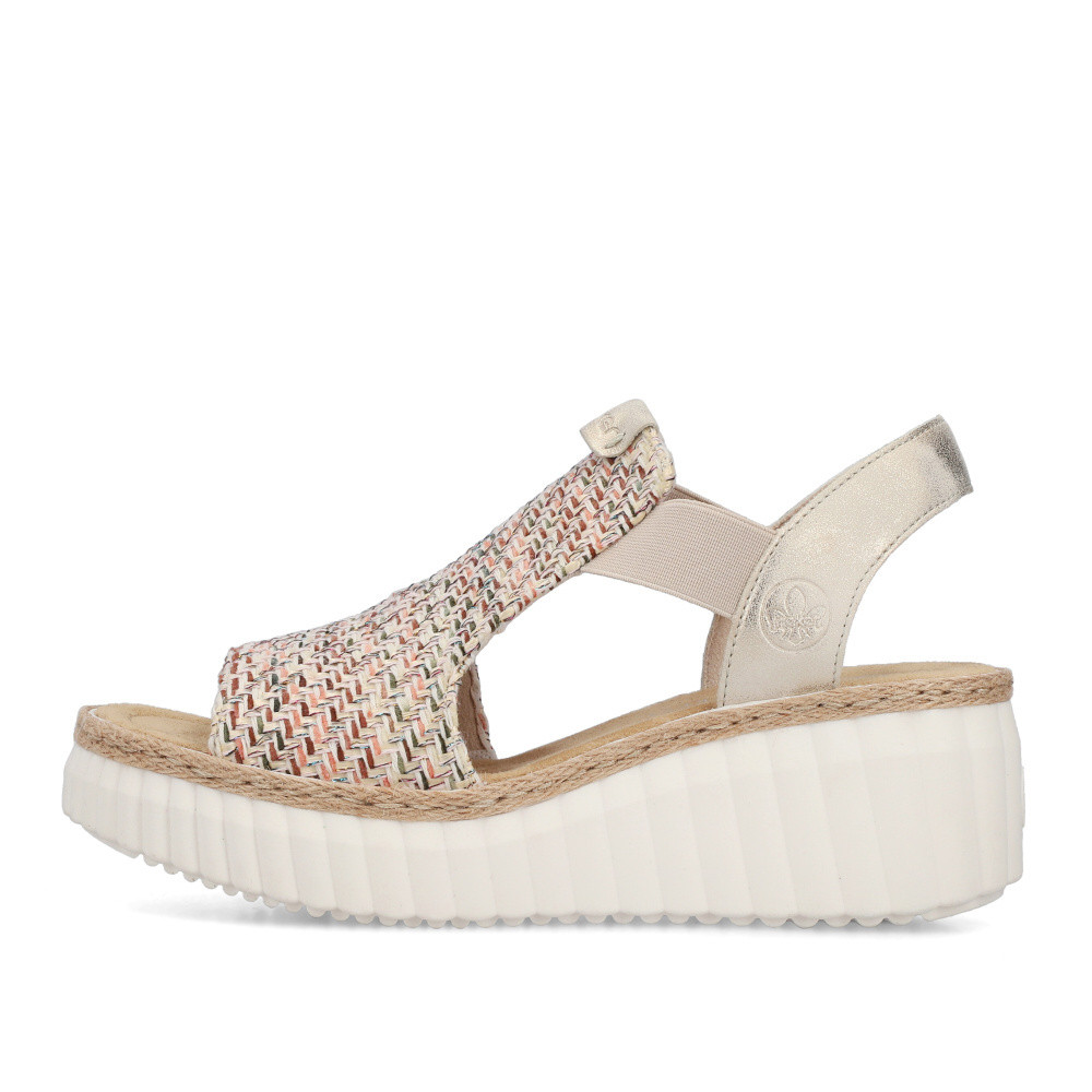 detail Dámské sandály RIEKER 69172-60 béžová S6