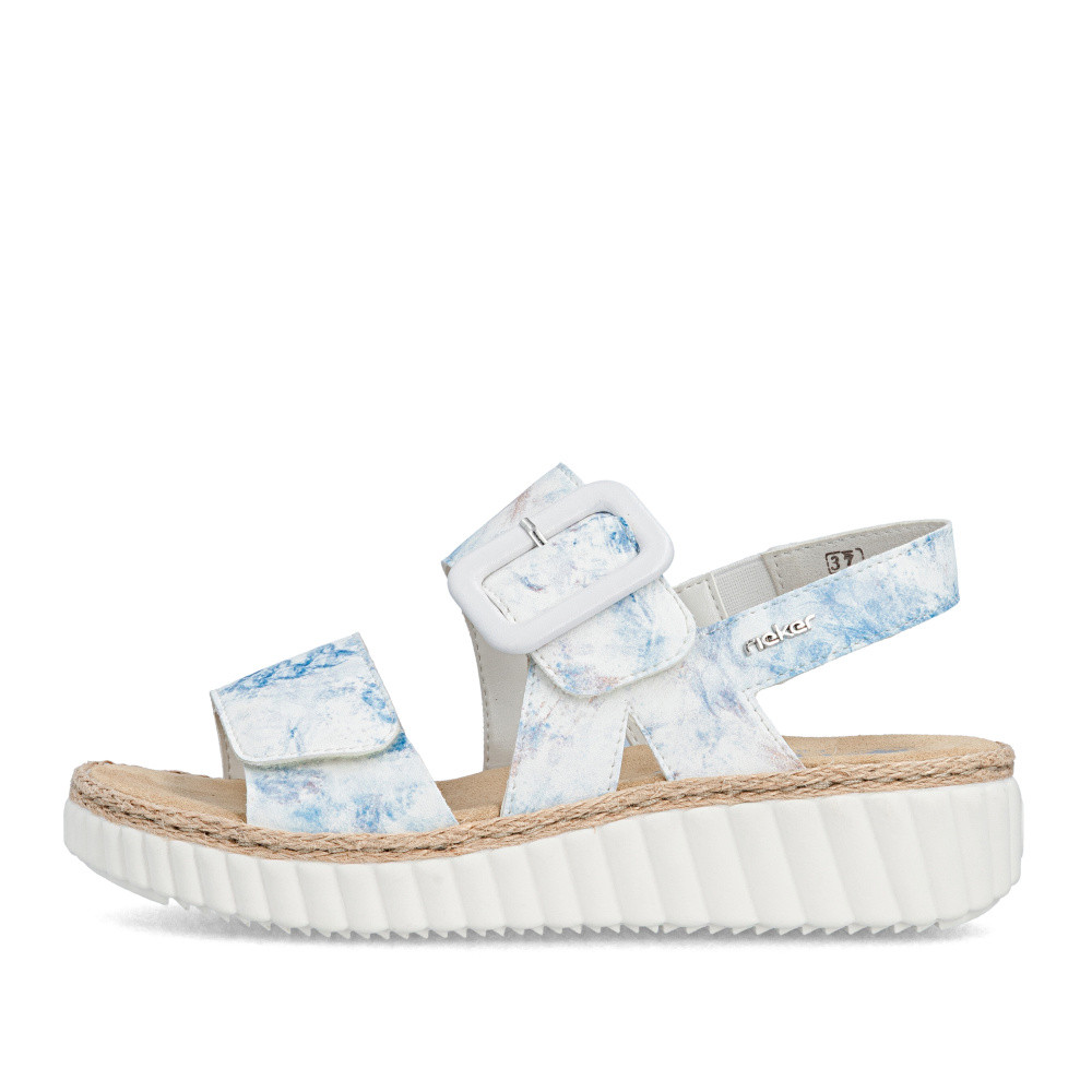detail Dámské sandály RIEKER 69260-90 bílá S6