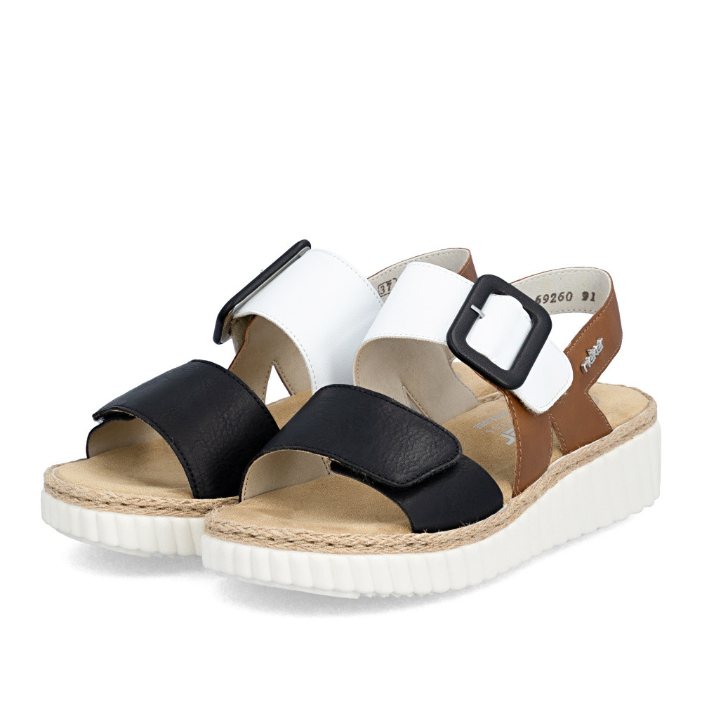 detail Dámské sandály RIEKER 69260-91 černá S6