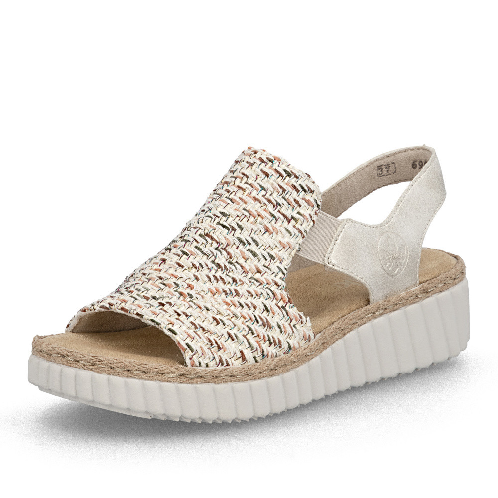 detail Dámské sandály RIEKER 69276-60 béžová S6