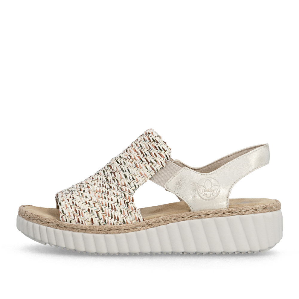 detail Dámské sandály RIEKER 69276-60 béžová S6