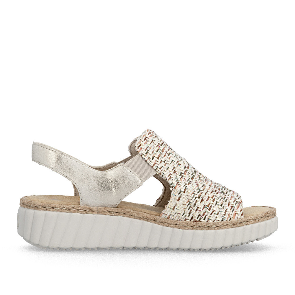 detail Dámské sandály RIEKER 69276-60 béžová S6