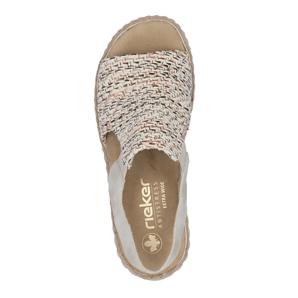 detail Dámské sandály RIEKER 69276-60 béžová S6