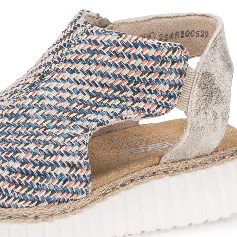 detail Dámské sandály RIEKER 69284-90   MULTI   F/S6