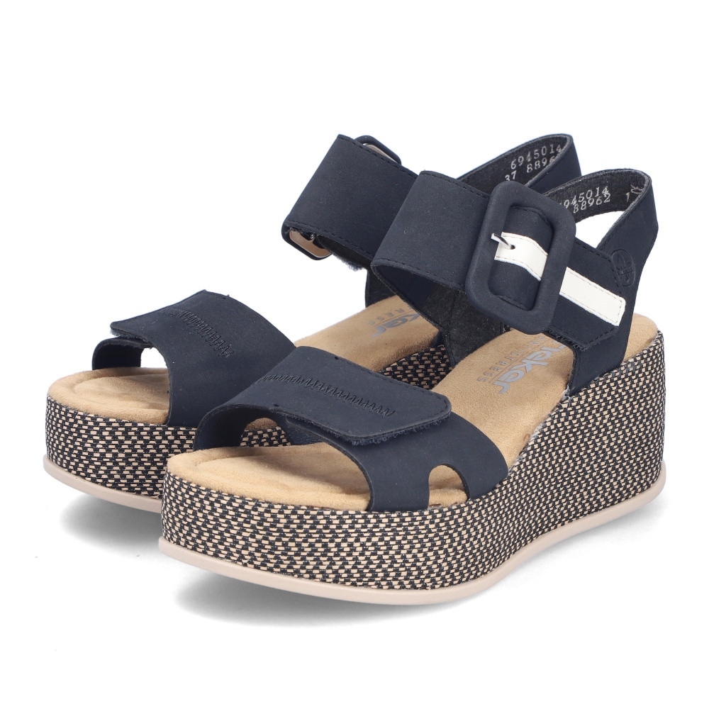 detail Dámské sandály RIEKER 69450-14 modrá S6