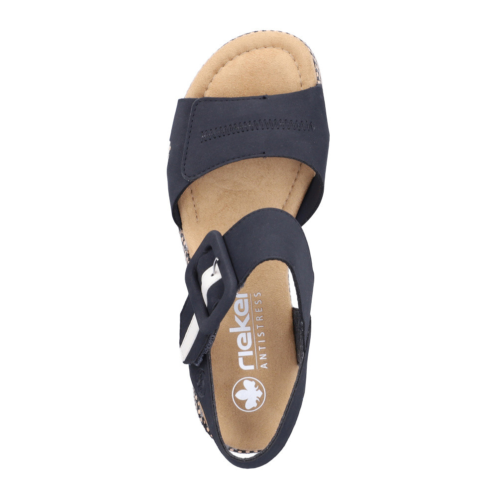 detail Dámské sandály RIEKER 69450-14 modrá S6