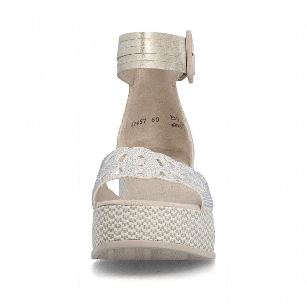 detail Dámské sandály RIEKER 69457-60 béžová S6