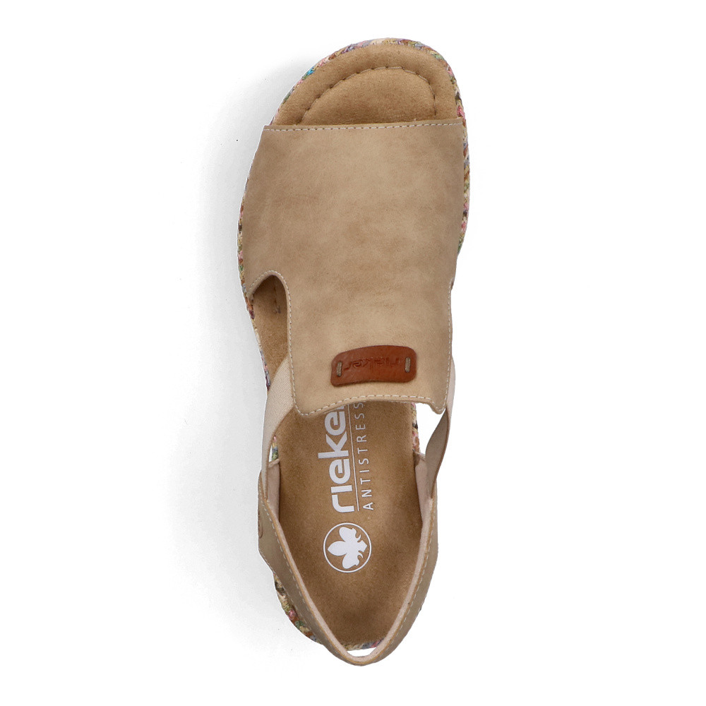 detail Dámské sandály RIEKER 69472-60 béžová S6