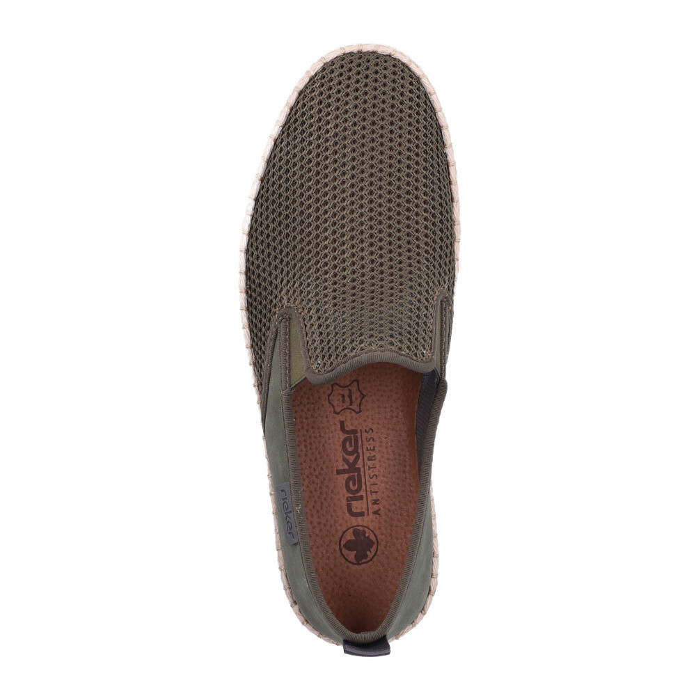 detail Pánské mokasíny RIEKER B2661-54 zelená S6