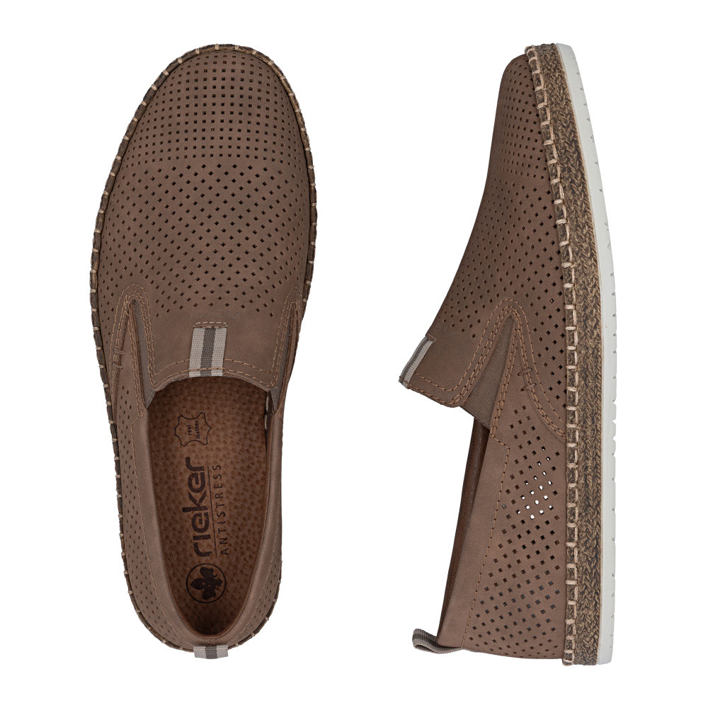 detail Pánské mokasíny RIEKER B5286-25 hnědá S6