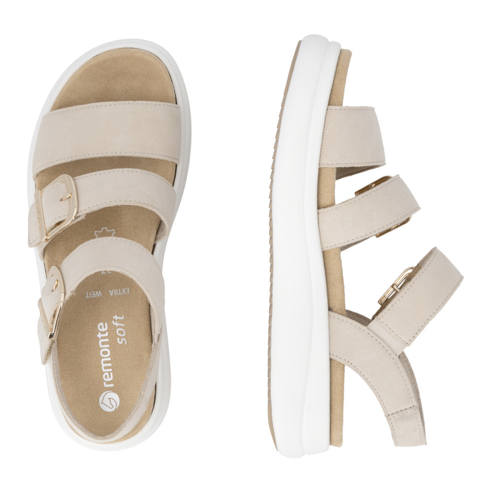 detail Dámské sandály REMONTE D0L50-60 béžová S6