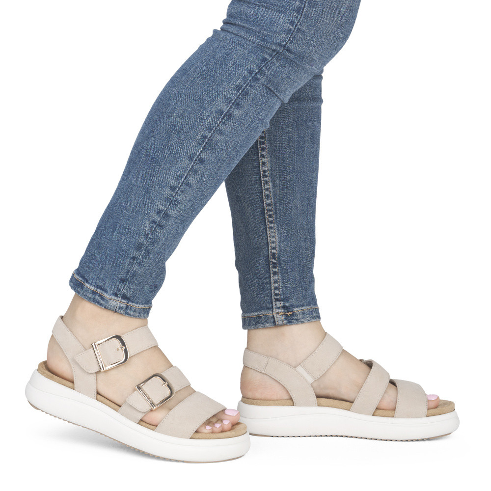 detail Dámské sandály REMONTE D0L50-60 béžová S6