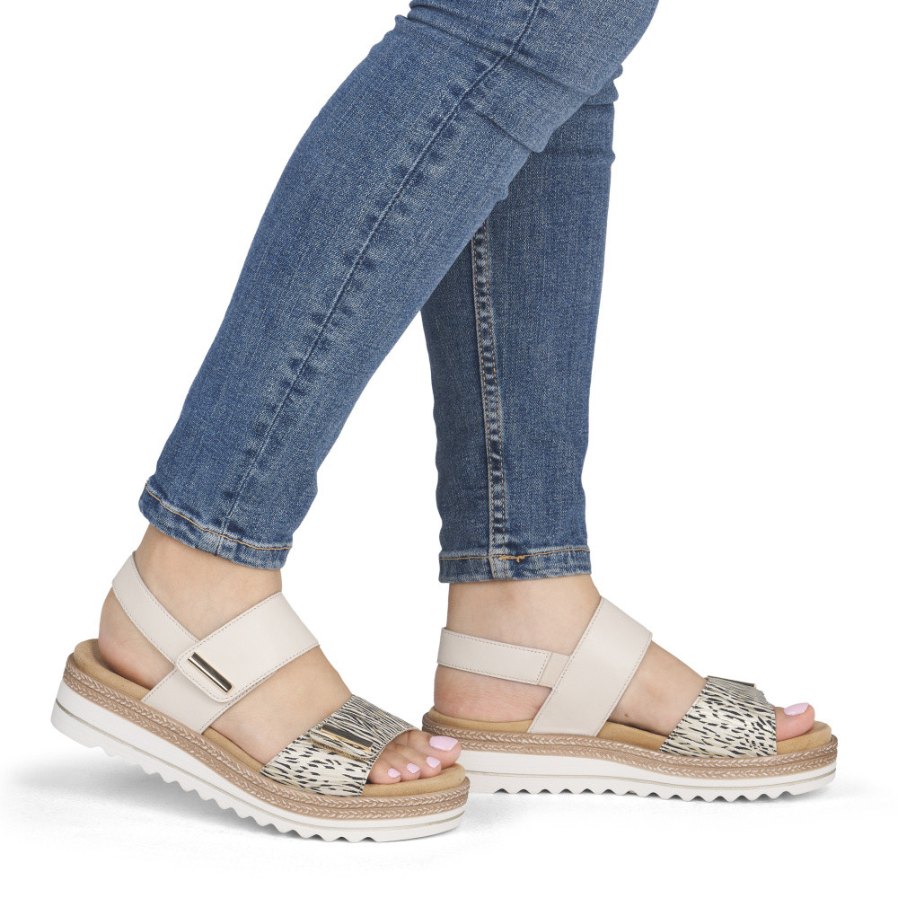 detail Dámské sandály REMONTE D0Q59-60 béžová S6