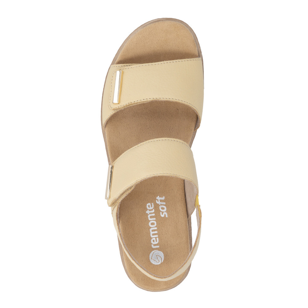 detail Dámské sandály REMONTE D0Q59-68 žlutá S6