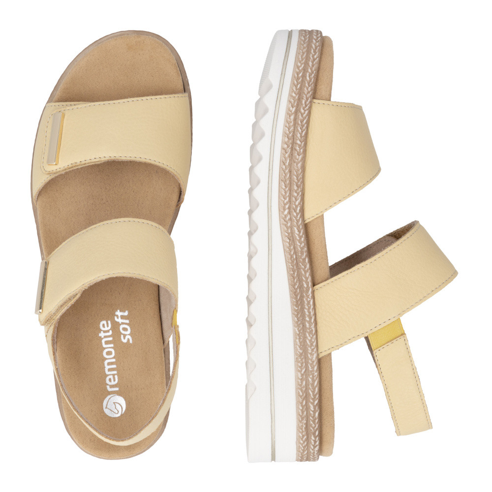 detail Dámské sandály REMONTE D0Q59-68 žlutá S6