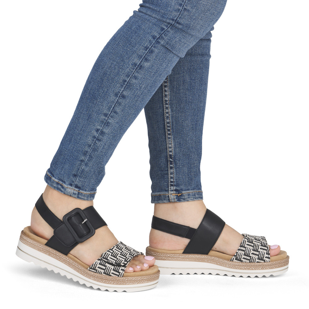 detail Dámské sandály REMONTE D0Q62-03 černá S6