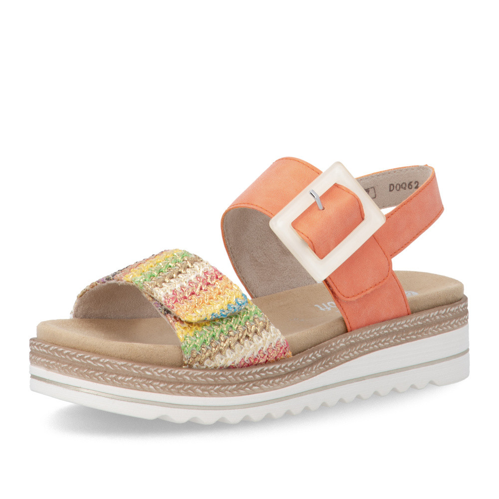 detail Dámské sandály REMONTE D0Q62-38 oranžová S6