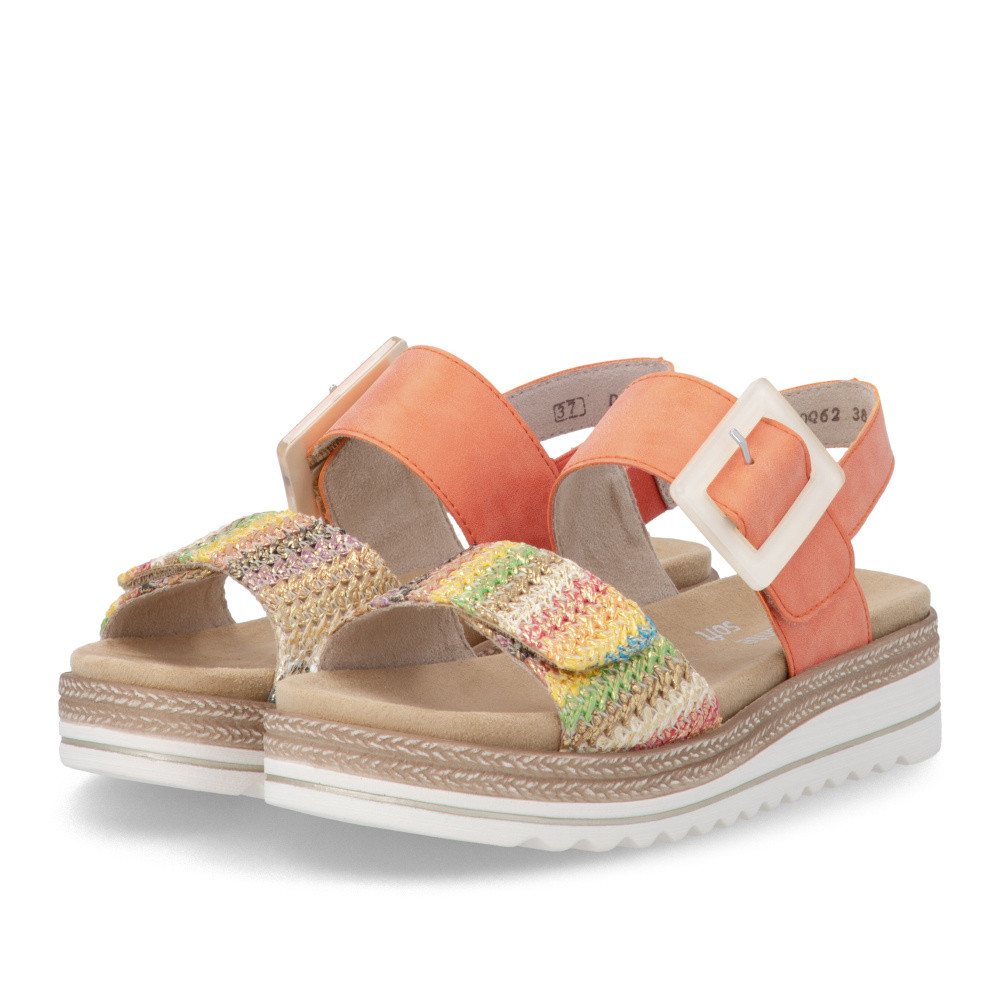 detail Dámské sandály REMONTE D0Q62-38 oranžová S6