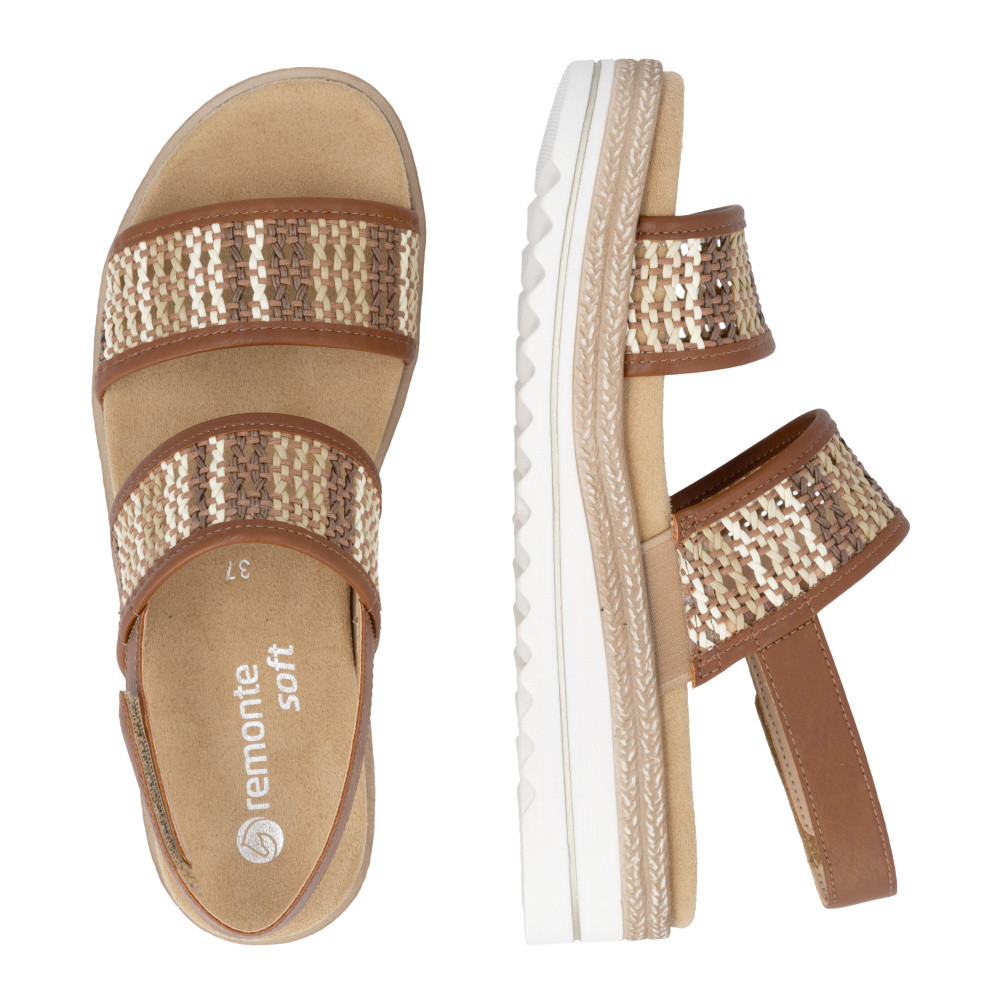 detail Dámské sandály REMONTE D0Q65-24 hnědá S6