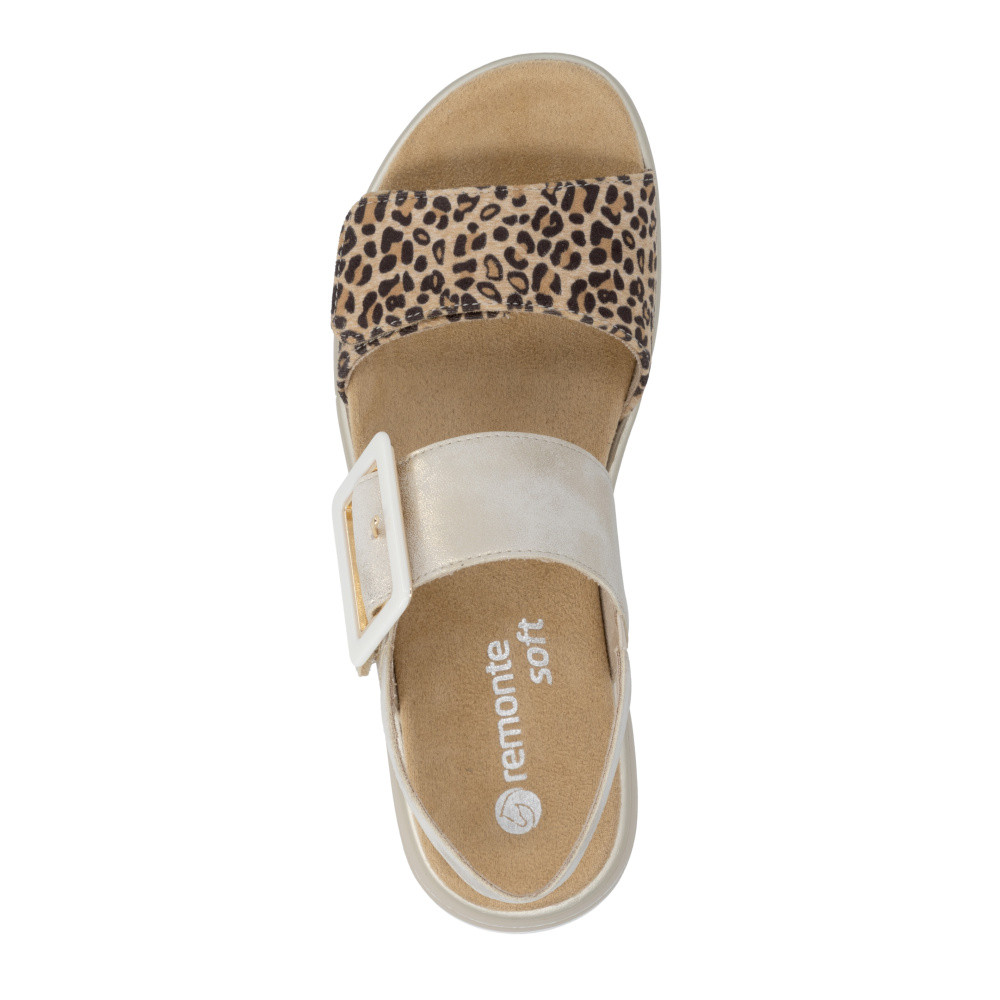 detail Dámské sandály REMONTE D1J53-91 zlatá S6