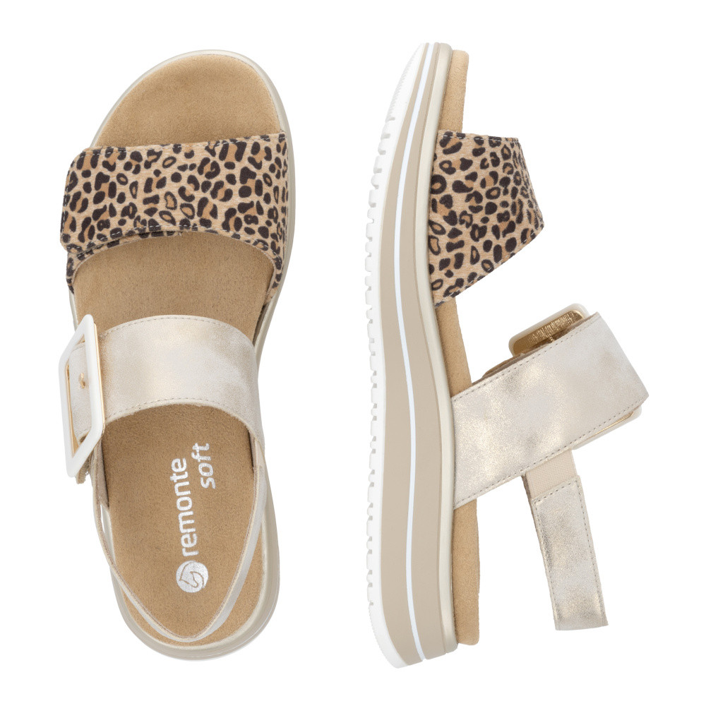 detail Dámské sandály REMONTE D1J53-91 zlatá S6